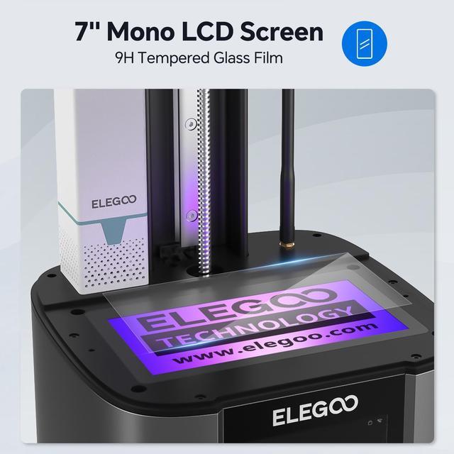 ELEGOO Mars 4 MSLA 3D Printer, UV Resin Photocuring Printer with 7-Inch 9K  Monochrome LCD, Multiple Print Modes, Printing Size of 6.04x3.06x6.89  Inches: : Industrial & Scientific