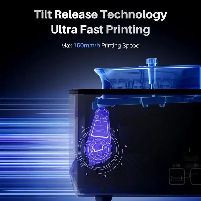 Alt view image 2 of 7 - ELEGOO SATURN 4 ULTRA 12K 3D PRINTER