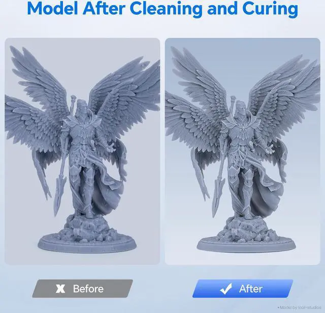 Alt view image 7 of 7 - ELEGOO Mercury Plus 3.0 Wash and Cure Station