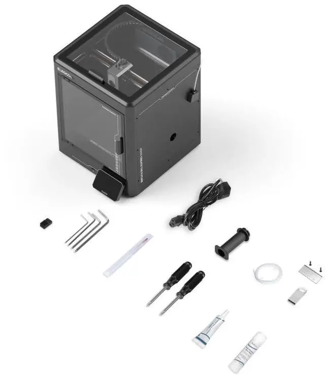Alt view image 4 of 5 - ELEGOO Centauri Carbon FDM 3D PRINTER 256x256x256mm Printing Size