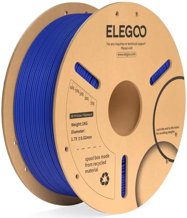 Main image of ELEGOO PLA+ Filament 1.75mm 3D Printer Filament Blue 1kg