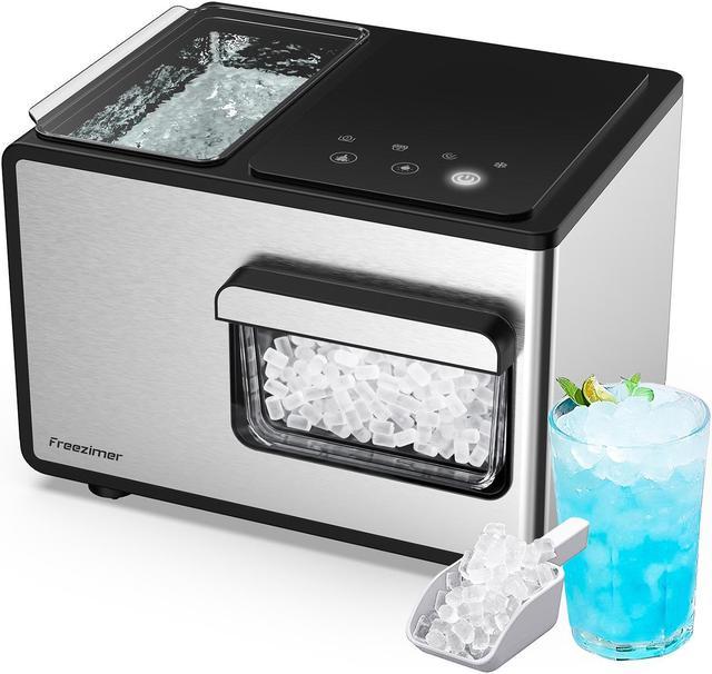 Freezimer Nugget Ice Maker Machine Countertop 40lbs/24h with Chewable Sonic  Ice Self-Cleaning Function Kid-Friendly Design - Silver 