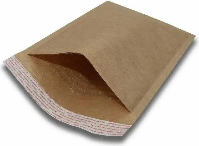 Main image of 200 #0 6x10 Kraft Natural Paper Padded Bubble Envelopes Mailers Case 6"x10"