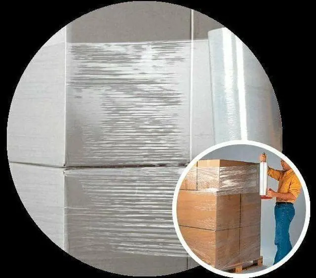 Alt view image 2 of 2 - 18" x 1000' 80 Gauge 1 Roll Pallet Wrap Pre-Stretched Stretch Film Hand Shrink Wrap 1000FT
