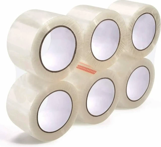 Alt view image 2 of 5 - supplyhut 18 Rolls Shipping Packaging Box Packing Sealing Tape 1.8 mil 2" x 55 Yard 165FT