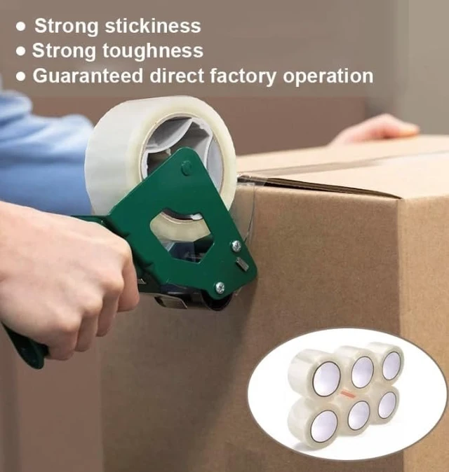 Alt view image 3 of 5 - supplyhut 18 Rolls Shipping Packaging Box Packing Sealing Tape 1.8 mil 2" x 55 Yard 165FT
