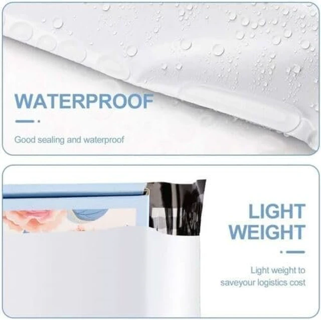 Alt view image 3 of 5 - 1500 9x12 Poly Mailers Envelopes Self Seal Shipping Bags 2 Mil 9"x12"