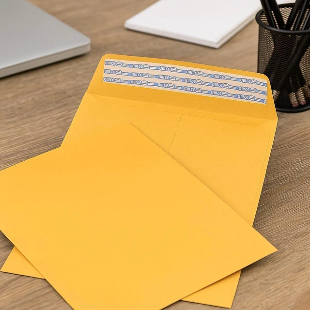 Alt view image 2 of 4 - 500 - Pack 10"x13" Kraft Catalog Mailing Envelopes Mailers Peel Self Seal
