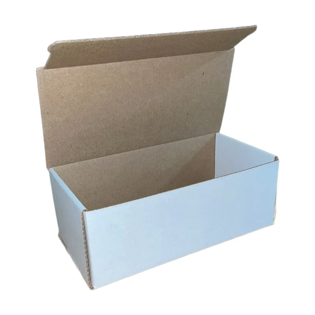 Alt view image 2 of 4 - 25 4x3x2 White Cardboard Paper Boxes Mailing Packing Shipping Box Corrugated Carton