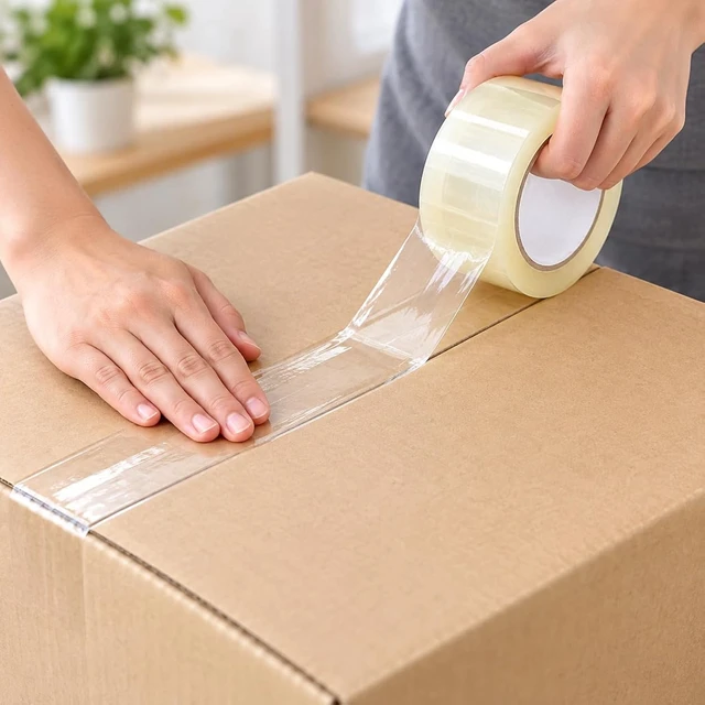 Alt view image 5 of 5 - 6 Rolls Shipping Packaging Box Packing Sealing Tape 2 mil 3" x 55 Yard 330FT