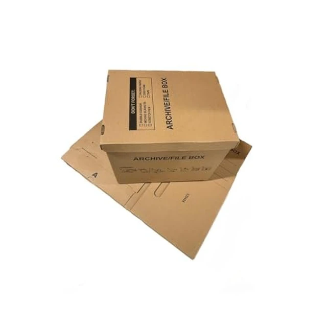 Alt view image 3 of 6 - supplyhut 6 - Pack 18x15x14 Medium Standard File Storage Moving Box with Lid Letter Handles