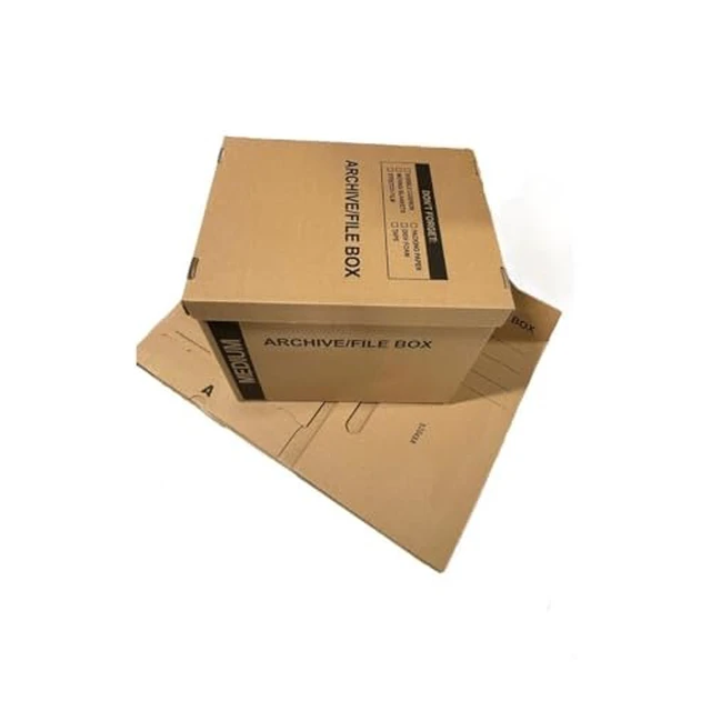 Alt view image 5 of 6 - supplyhut 6 - Pack 18x15x14 Medium Standard File Storage Moving Box with Lid Letter Handles