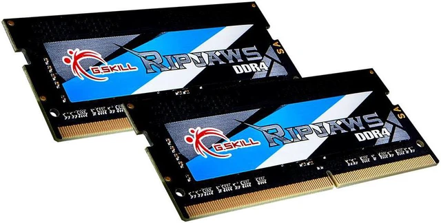 Alt view image 4 of 6 - g.skill ripjaws so-dimm series 16gb (2 x 8gb) 260-pin ddr4 3200 (pc4-25600) cl22-22-22-52 1.20v so-dimm memory model f4-3200c22d-16grs