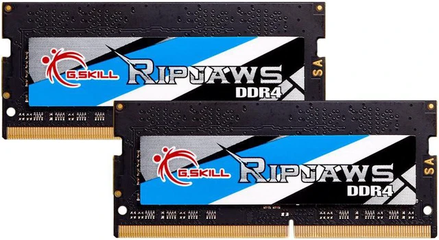 Alt view image 6 of 6 - g.skill ripjaws so-dimm series 16gb (2 x 8gb) 260-pin ddr4 3200 (pc4-25600) cl22-22-22-52 1.20v so-dimm memory model f4-3200c22d-16grs