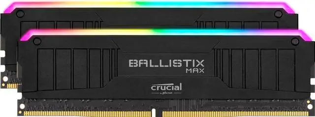 Alt view image 8 of 10 - Crucial Ballistix MAX RGB 4400 MHz DDR4 DRAM Desktop Gaming Memory Kit 16GB (8GBx2) CL19 BLM2K8G44C19U4BL (Black)