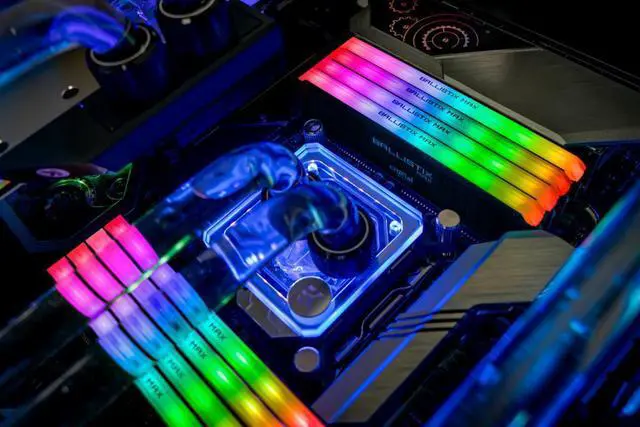 Alt view image 9 of 10 - Crucial Ballistix MAX RGB 4400 MHz DDR4 DRAM Desktop Gaming Memory Kit 16GB (8GBx2) CL19 BLM2K8G44C19U4BL (Black)