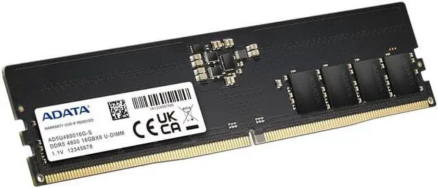 Alt view image 5 of 5 - adata premier ddr5 4800mhz 16gb udimm memory ram module single (ad5u480016g-s)
