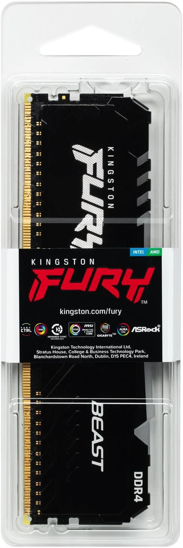 Alt view image 5 of 6 - Kingston FURY Beast 32GB DDR4 SDRAM Memory Module