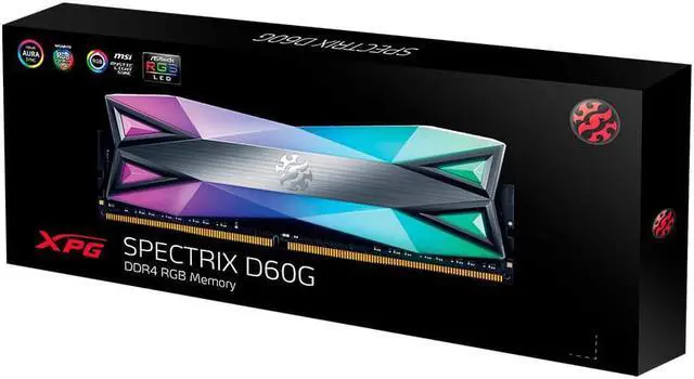 Alt view image 3 of 5 - XPG SPECTRIX D60G memoria 16 GB 1 x 16 GB DDR4 3600 MHz