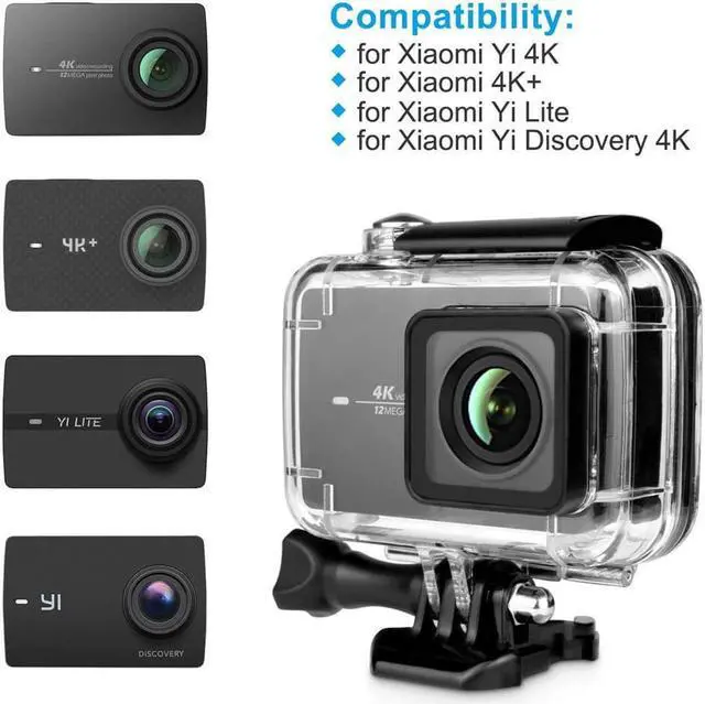 Alt view image 3 of 7 - 40mm Discovery 4K Diving Protective Case for Xiaomi 4K / Yi 4K+ / Yi Lite / YI 40m with Bracket