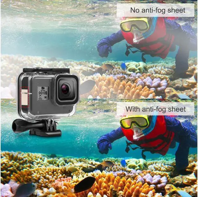 Alt view image 5 of 7 - Accessories for Gopro Hero 8 Black Kits with Waterproof Protective Housing Case + 3 Pack Diving Filter+ 12 PCS Anti-Fog Insert Kits for Gopro Hero 8 Action Camera