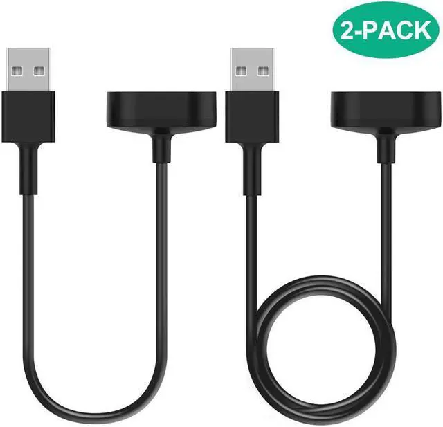 Main image of 2 Pack Replacement USB Charger Cable Cord Compatible with Fitbit Inspire HR Smartwatch - 3.3ft + 0.5ft