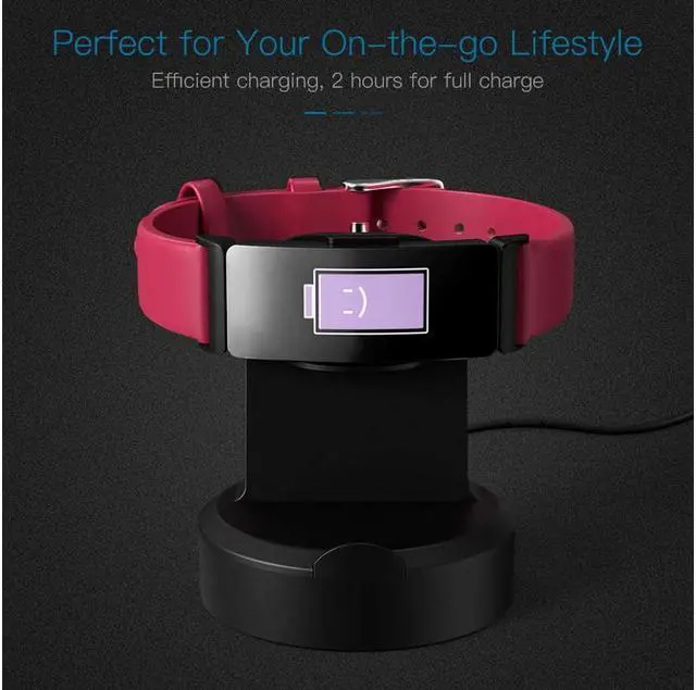 Alt view image 3 of 7 - Charger Dock For Fitbit Inspire / Inspire HR Portable Magnetic Replacement Charging Stand Adapter with USB Charging Cable Cord for Inspire / Inspire HR