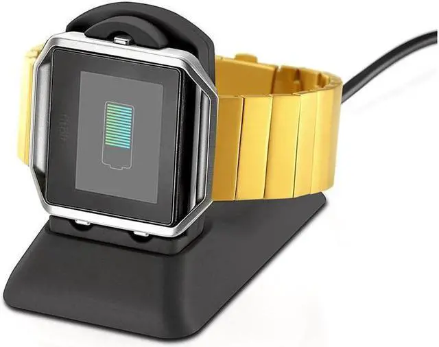 Alt view image 4 of 6 - Fitbit Blaze Charger Charging Stand Accessories Fitbit Blaze Charging Dock Station Cradle Holder Charging Clip Premium Plastic Bracket Cable for Fitbit Blaze Smart Watch