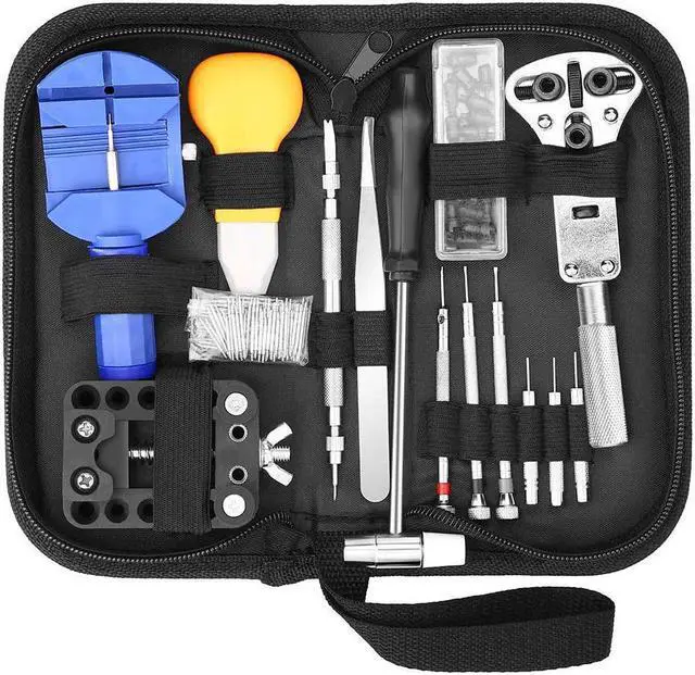 Main image of Watch Repair Tool Kit Professional Watch Band Link Pin Tool Set Spring Bar Tool Set Watch Battery Replacement Tools
