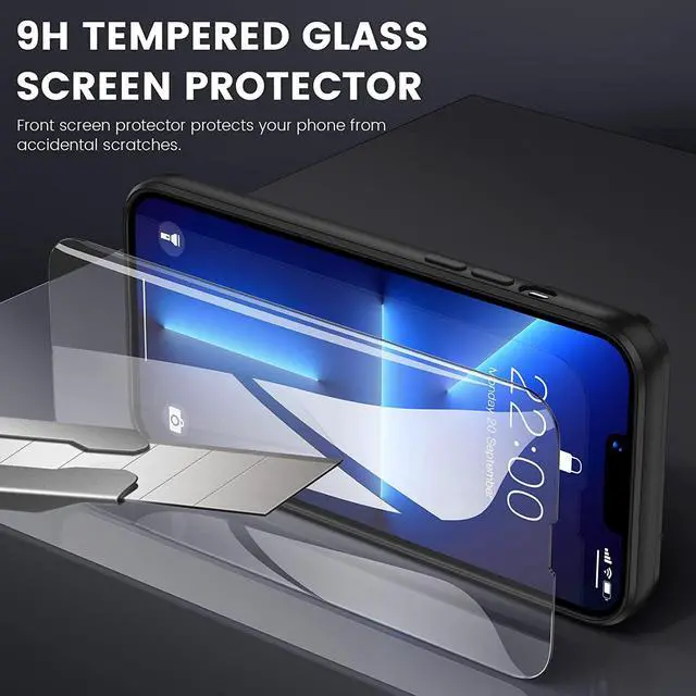 Alt view image 5 of 7 - for iPhone 13 Pro Max Case, with Slide Camera Cover & Built-in 360° Rotating Kickstand & Front Screen Protector Protective Case for iPhone 13 Pro Max 6.7 inch
