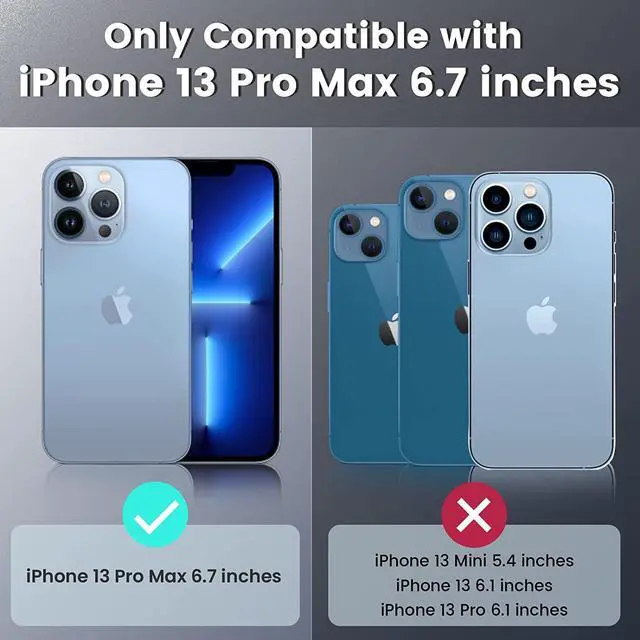 Alt view image 2 of 7 - for iPhone 13 Pro Max Case, with Slide Camera Cover & Built-in 360° Rotating Kickstand & Front Screen Protector Protective Case for iPhone 13 Pro Max 6.7 inch