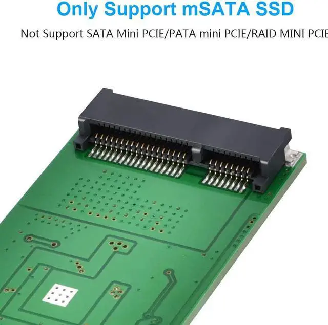 Alt view image 2 of 6 - mSATA Adapter, mSATA to USB 3.0 Adapter, USB mSATA SSD Reader, 50mm Mini SATA Converter as Portable Flash Drive External Hard Drive (No Cable Needed)