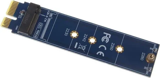 Alt view image 4 of 6 - Full Speed PCIE To M2 Adapter NVMe SSD M2 PCIE X1 Raiser PCI-E PCI Express M Key Connector Supports 2230 2242 2260 2280 M.2 SSD