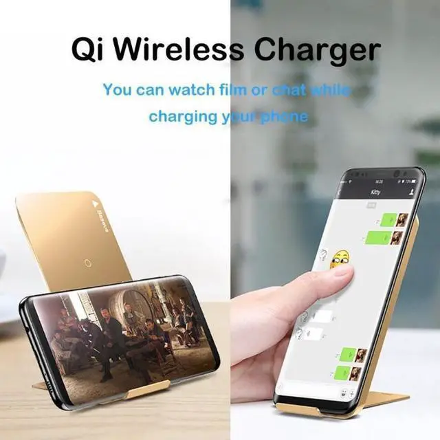 Alt view image 3 of 7 - Fast Qi Wireless Charger, Wireless Charging Stand Compatible with iPhone 14/13/12/11/SE/XS/XR/X/8,Samsung Galaxy S22 S21 S20 S10 S9 S8 Note 20/10/9/8 and Qi-Enabled Phone