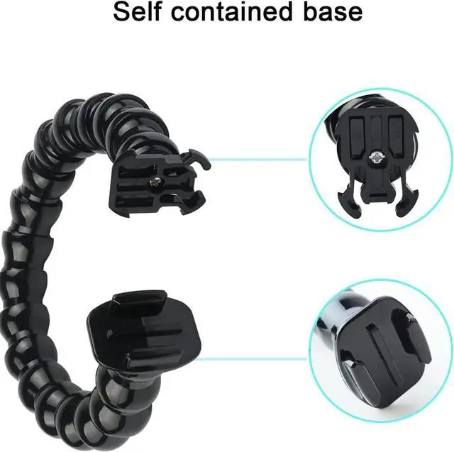 Alt view image 3 of 7 - Jaws Flex Clamp Mount with Adjustable Gooseneck 19-Section Compatible with Go Pro Hero 11,10. 9, 8, 7, 6, 5, 4, Session, 3+, 3, 2, 1, Max, Fusion, DJI Osmo Action Cameras