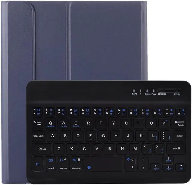 Main image of Wireless Keyboard Case for Lenovo Tab M10 Plus 3rd Generation 10.6 inch 2022 Tablet, Slim Shell Lightweight Stand Cover with Detachable Wireless Bluetooth Keyboard Blue