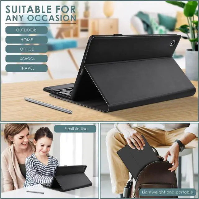 Alt view image 7 of 7 - Touchpad Keyboard Case for Lenovo Tab M10 Plus 10.6 inch 3rd Generation 2022 (Model TB-125FU/TB-128FU/TB-128XU) Detachable Wireless Keyboard with Trackpad & Pencil Holder