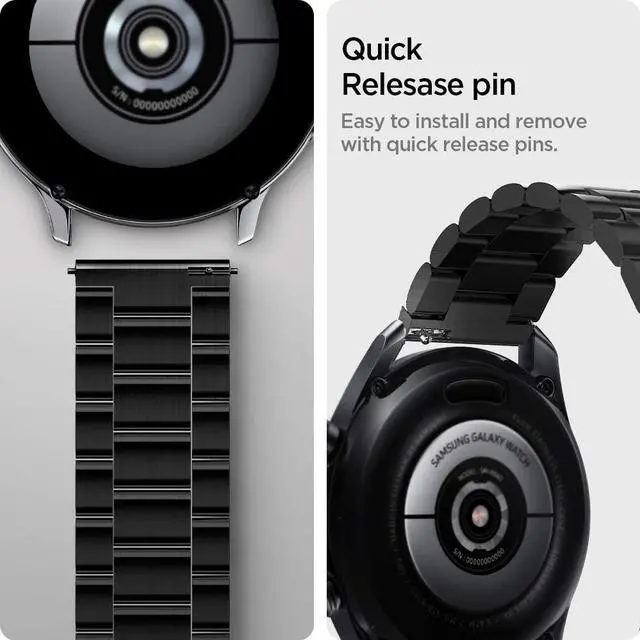 Alt view image 6 of 6 - For Samsung Galaxy Watch 3 45mm Band Strap (2020) / Galaxy Watch 46mm Band (2018) / OnePlus Watch Band / Gear S3 Frontier Band / S3 Classic Band Strap