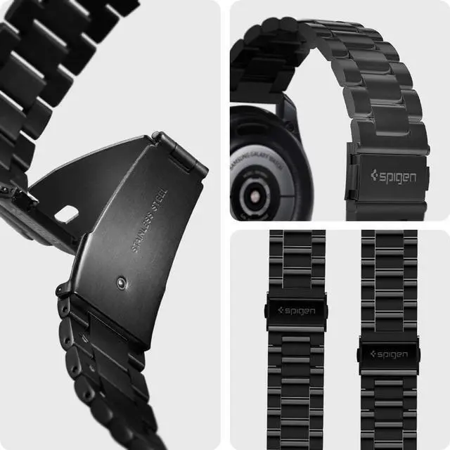 Alt view image 2 of 6 - For Samsung Galaxy Watch 3 45mm Band Strap (2020) / Galaxy Watch 46mm Band (2018) / OnePlus Watch Band / Gear S3 Frontier Band / S3 Classic Band Strap