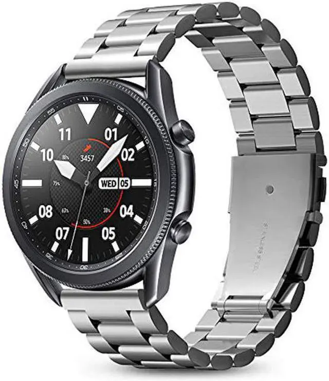 Main image of For Samsung Galaxy Watch 3 45mm Band Strap (2020) / Galaxy Watch 46mm Band (2018) / OnePlus Watch Band / Gear S3 Frontier Band / S3 Classic Band Strap Silver
