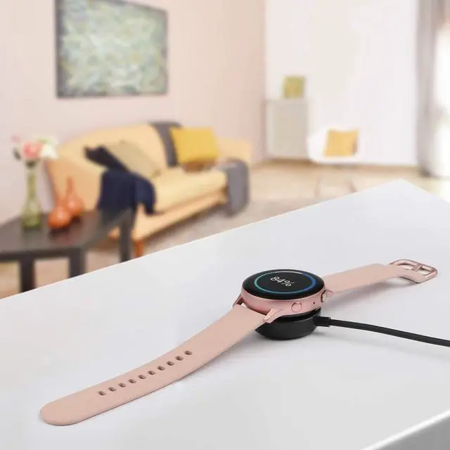 Alt view image 2 of 7 - 2 Pack Compatible with Samsung Galaxy Watch 4/4 Classic/3/Active/Active 2 Wireless Charging Dock,Trami Replacement USB Charger Cable Cord Stand for Galaxy Watch 4/4 Classic/3 /Active/Active 2