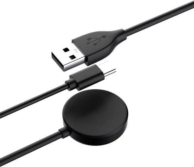 Alt view image 4 of 7 - 2 in 1 Galaxy Watch 5/5 Pro Charger Compatible with Samsung Galaxy Watch 5/5 Pro/4/3/Active2/Active Wireless Charger Dock, Type-C Charging Cord for S22/S21/S20/S10/Note 20/10/9 3.3FT USB Cable