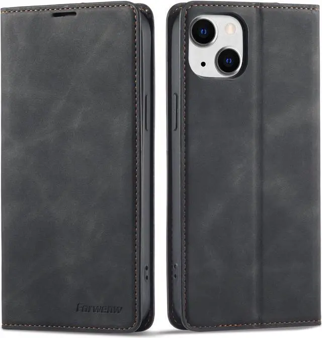 Main image of Case for iPhone 14 Pro 6.1 inch Premium PU Leather Cover with Card Holder Kickstand Shockproof Flip Wallet Cover