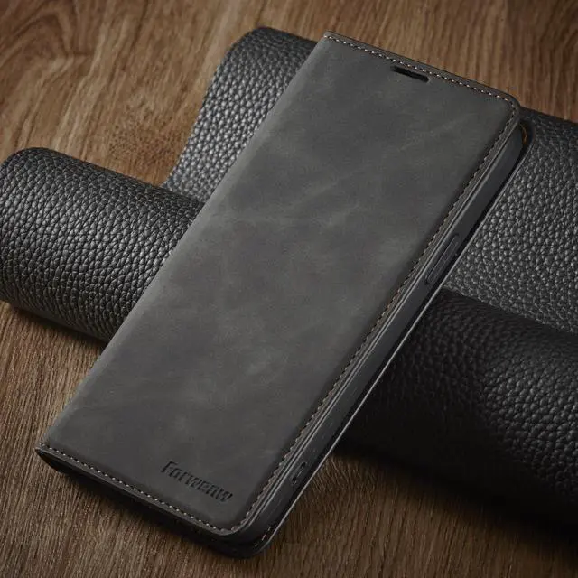 Alt view image 7 of 7 - Case for iPhone 14 Plus 6.7 inch Premium PU Leather Cover with Card Holder Kickstand Shockproof Flip Wallet Cover