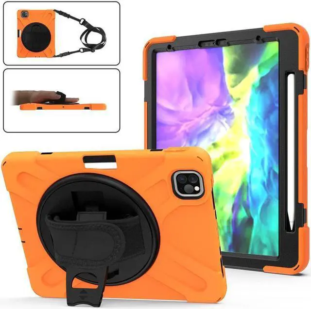 Main image of Case For iPad Pro 11 inch 2022 2021 2020 2018 and iPad Air 5 Air 4 10.9 inch 2022 2020 with Pencil Holder, Protective Cover with Kickstand Shoulder Strap