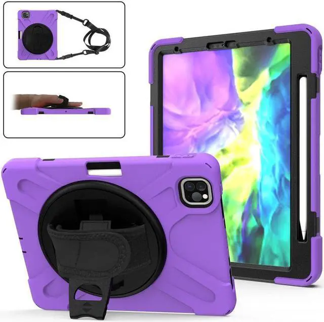 Main image of Case For iPad Pro 11 inch 2022 2021 2020 2018 and iPad Air 5 Air 4 10.9 inch 2022 2020 with Pencil Holder, Protective Cover with Kickstand Shoulder Strap