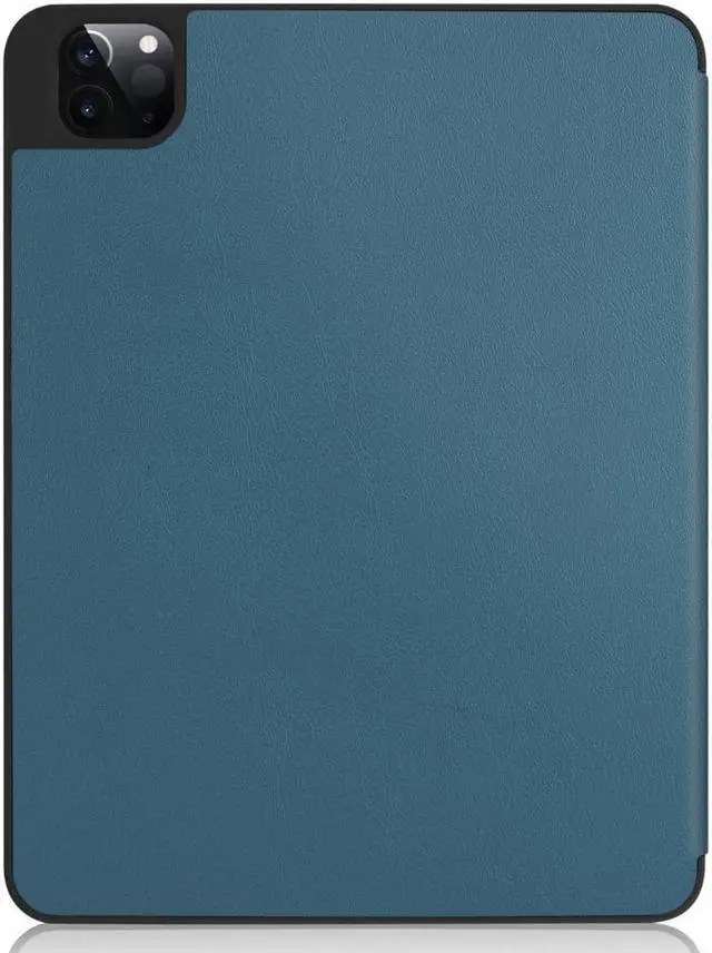 Alt view image 5 of 7 - iPad Pro 11 inch Case 2022 2021 2020 2018 with Pencil Holder, Slim Lightweight Trifold Stand Cover with Soft TPU Back Cover - Auto Sleep / Wake+Pencil Charging - Smart Case Dark Green