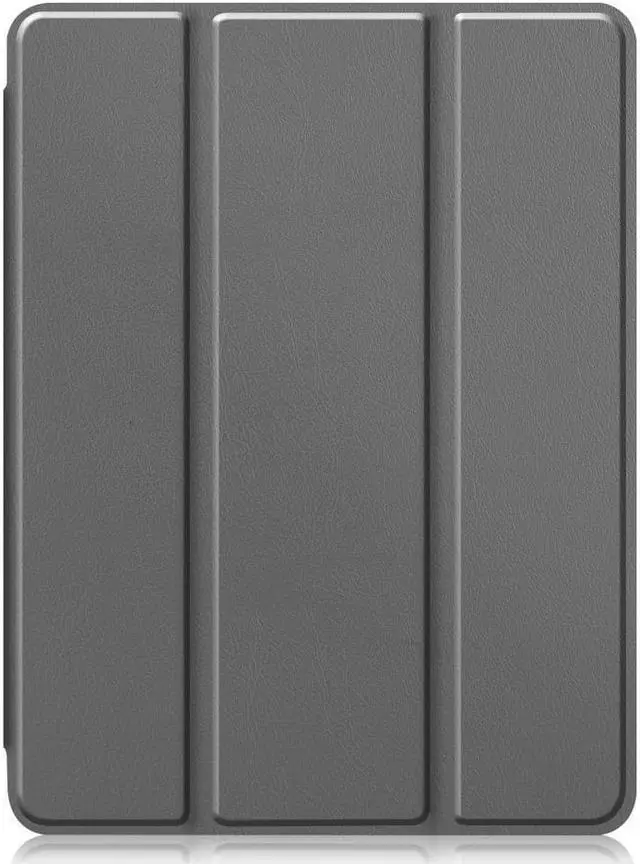 Alt view image 4 of 7 - iPad Pro 11 inch Case 2022 2021 2020 2018 with Pencil Holder, Slim Lightweight Trifold Stand Cover with Soft TPU Back Cover - Auto Sleep / Wake+Pencil Charging - Smart Case Grey
