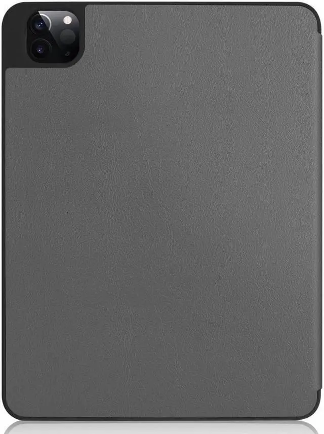 Alt view image 5 of 7 - iPad Pro 11 inch Case 2022 2021 2020 2018 with Pencil Holder, Slim Lightweight Trifold Stand Cover with Soft TPU Back Cover - Auto Sleep / Wake+Pencil Charging - Smart Case Grey
