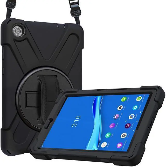Main image of Case for Lenovo Tab M10 FHD Plus 10.3 inch 2020 2nd Generation / K10, TB-X606F/TB-X606X/TB-X6C6F/TB-X6C6X, Heavy Duty Rugged Drop Resistant Shockproof Cover with Stand/Hand & Shoulder Strap